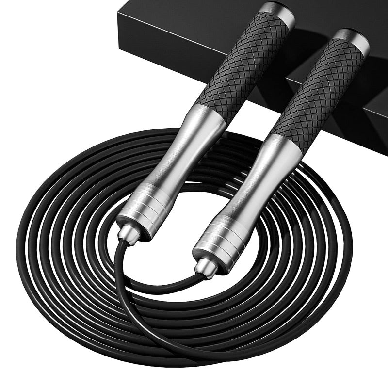 nonogo Speed Jump Rope for Fitness - Skipping Rope for Women Men Exercise with Adjustable Length Jumping Rope and Alloy & Silicone Handles Suitable for Workout Boxing Home Gym - Image 1